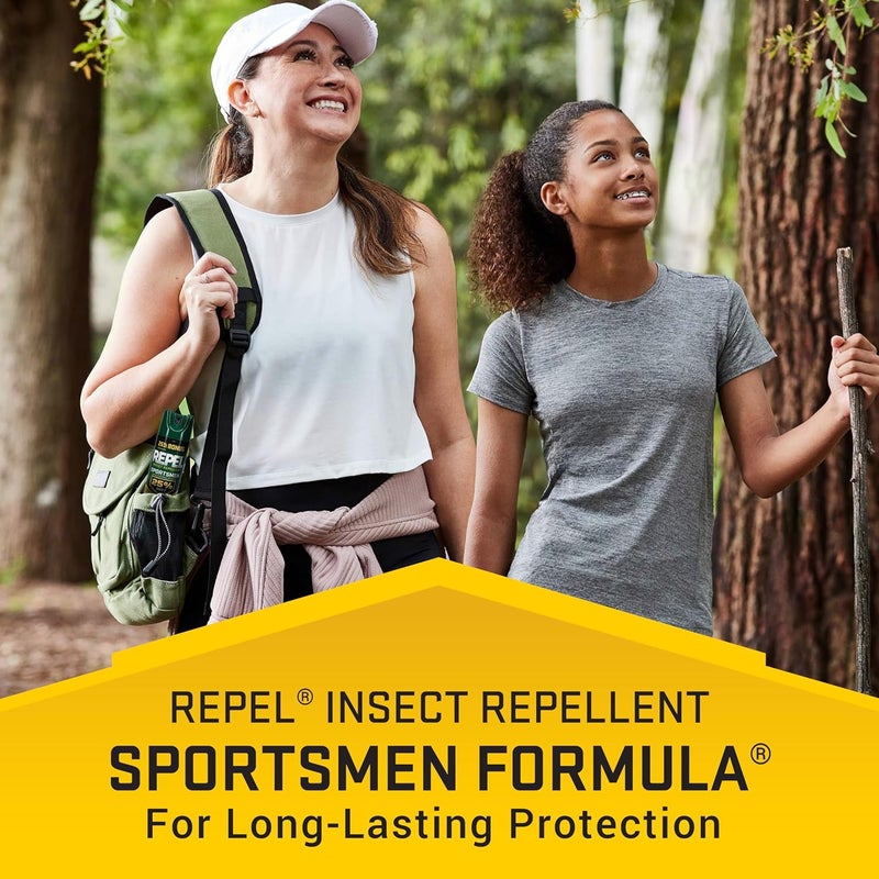 repel Insect Repellent Sportsmen Formula 25% DEET, 8.125 Ounces, Bonus Aerosol with 25% DEET to Mosquitoes, Ticks, Gnats, Biting Flies, Chiggers and Fleas for Long-Lasting Protection - Image 2